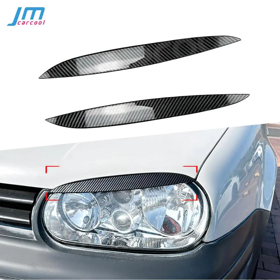 ABS Carbon Look CAR Svetlá obočie očné viečka pre obočie pre oblúky pre Volkswagen VW Golf 4 MK4 1997-2006 DODÁVKA DECORÁCIA STRÁNKY