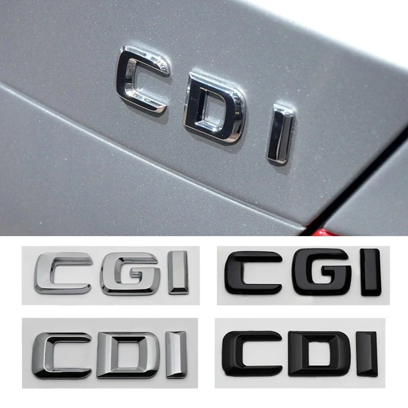 ABS CGI CDI Logo Car Fender Side Emblem Sticker Tail Truck odznak pre Mercedes Benz S350L E260L C200 W213 W204 W205 W207 SLK GLE