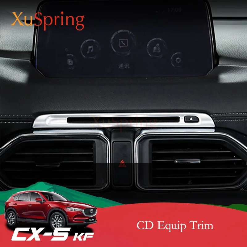 ABS Chrome Car CD CD TRIM TRIMPRES STRES PRÍSTUP PRÁVOKY OBMEDZENÉ Ozdobenie pre Mazda CX-5 CX5 2017 2018 2019 2020 2021 2022 KF LHD