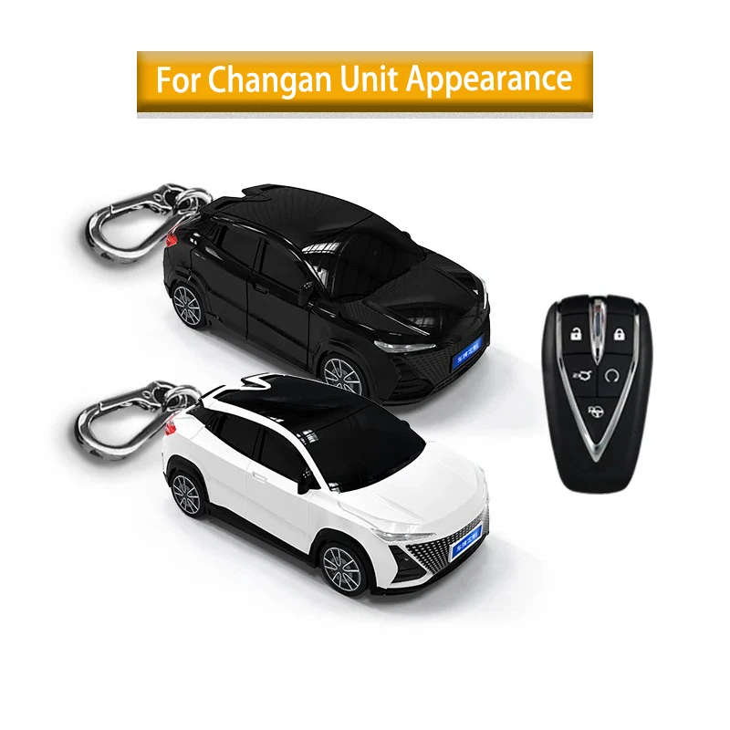 ABS For Changan Unit Styling pre Changan CS35 Plus CS75Plus CS55Plus inteligentný diaľkový diaľkový automat Key Case Fob Bag Keychain