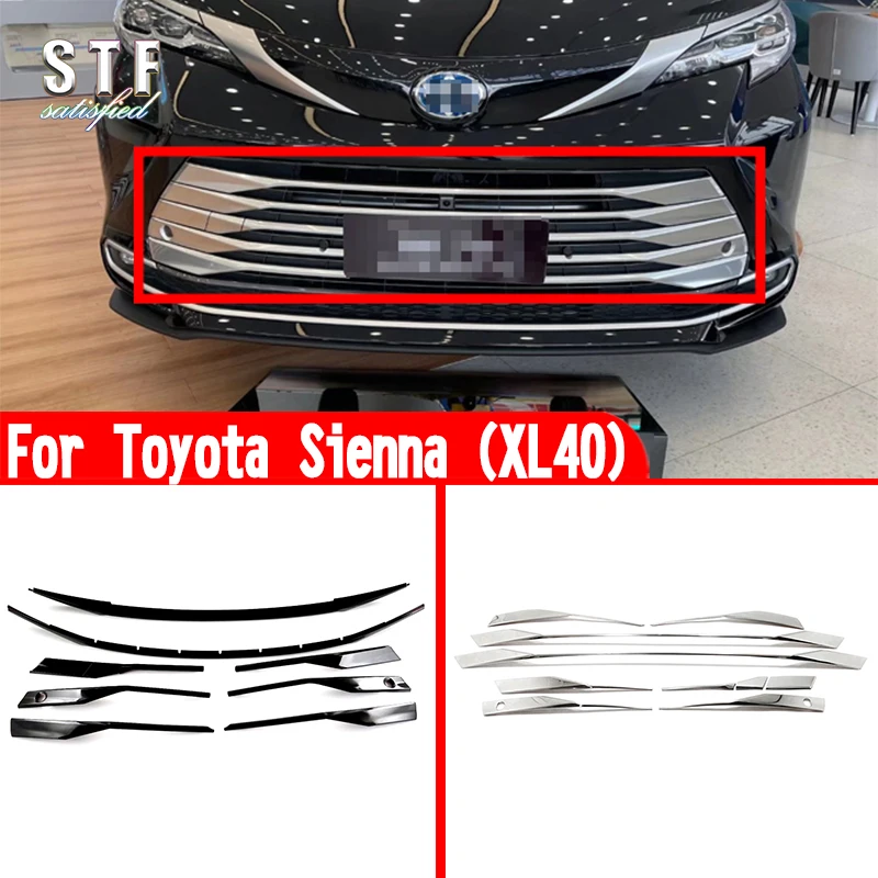 ABS Front Grille Around Tink pre Toyota Sienna (XL40) 2021 2022 Nálepky na príslušenstvo automobilov