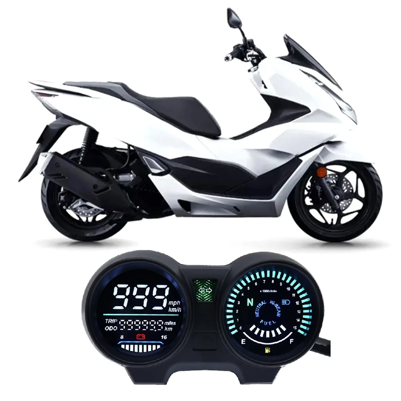 ABS motocyklové panel motocyklových otáčok RPM Electronics Schadometer pre Brazíl Titan 150 Honda CG150 FAN150