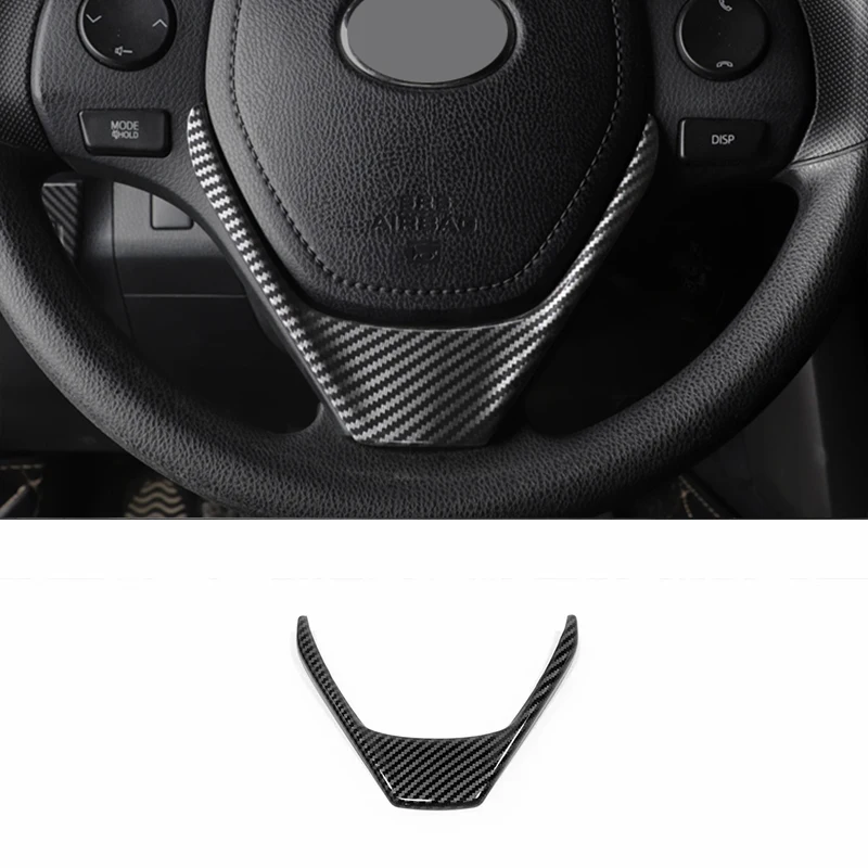 ABS uhlíkové vlákno pre Toyota Rav4 RAV 4 2013 2014 2015 2016 2017 Príslušenstvo Automobilový volant Gomic Ráme Cover Trim Sticker
