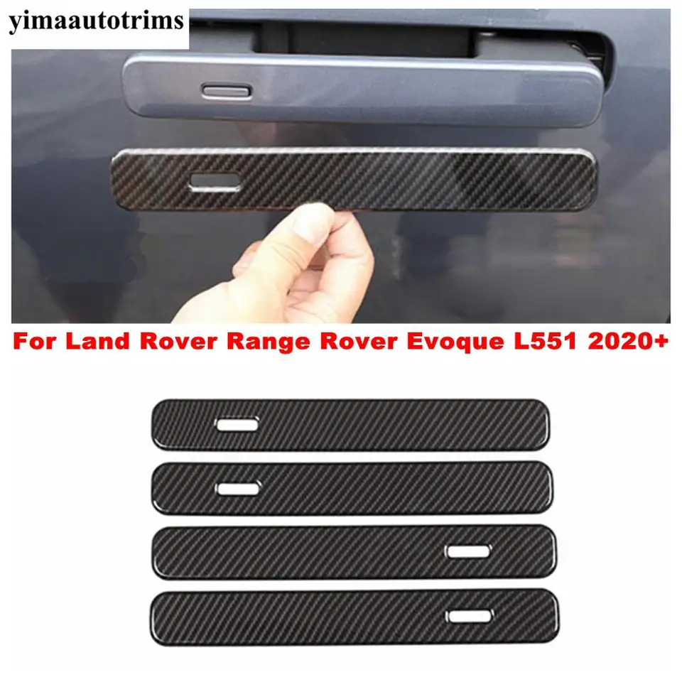 ABS uhlíkové vlákno Vonkajšie dvere rukoväť Dvere Grab Cover Tinker Styling pre Land Rover Range Rover Evoque L551 2020 - 2023