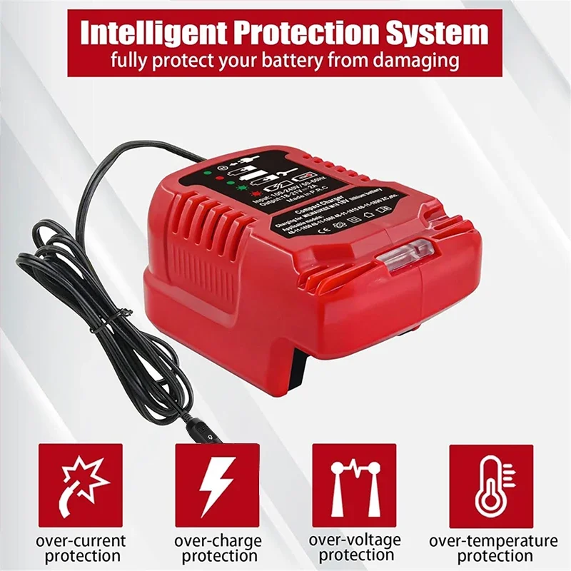 AC 12V/24V Li-Ion Battery Battery Mini Compact Car nabíjačka pre Milwaukee pre M18 18V lítiumy iónovej batérie 48-11-1852 48-11-1811