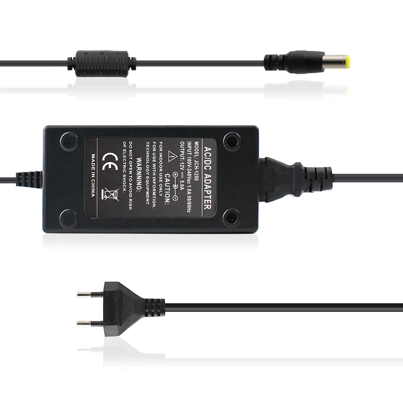 AC 220V až DC 12V 5A 6A 8A 10A napájací adaptér napájací 12 -voltový transformátor LED ovládač 12 V zdroj DC pre LED pásové svetlá
