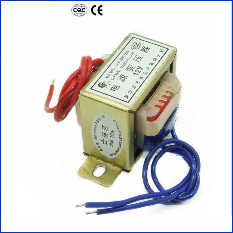 AC 6V 9V 12V 15V 18V 24V 36V 48V Výstupné napätie 10W EI Vstup 220V/380V 50Hz ~ 60Hz Single/Dual napätie meďného výkonového transformátora