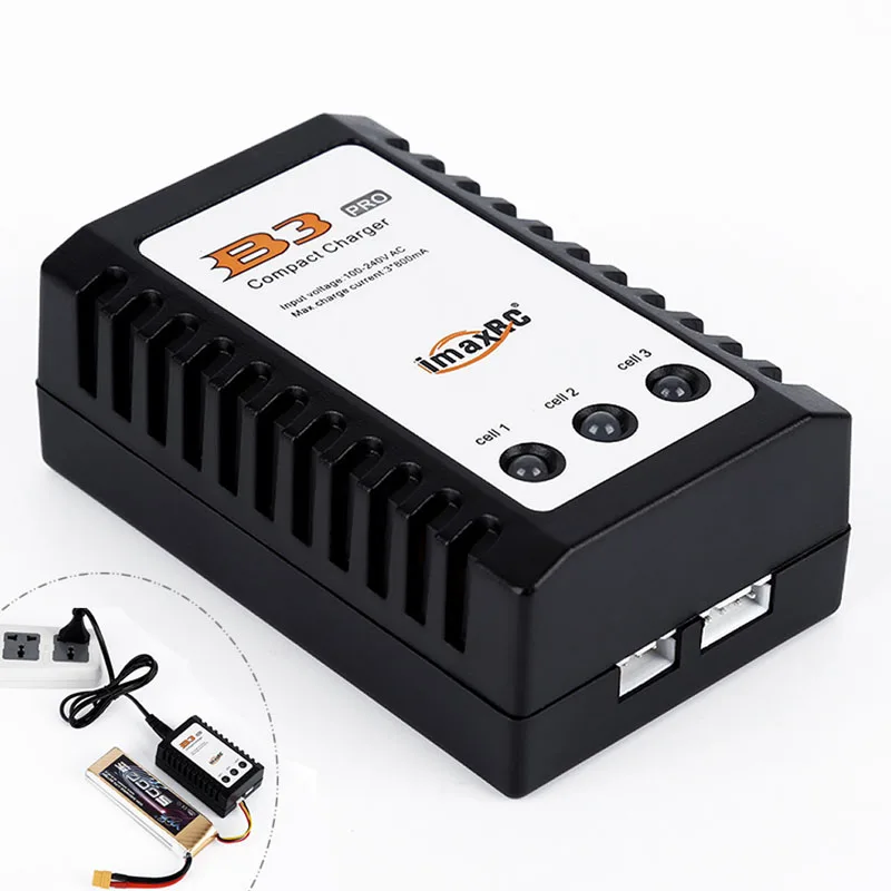 AC100V-240V EU/US Plug vyvážená nabíjačka batérií IMAXRC IMAX B3 Pro Compact 2S 3S LiPo vyvážená nabíjačka batérií pre RC Helikoptéry