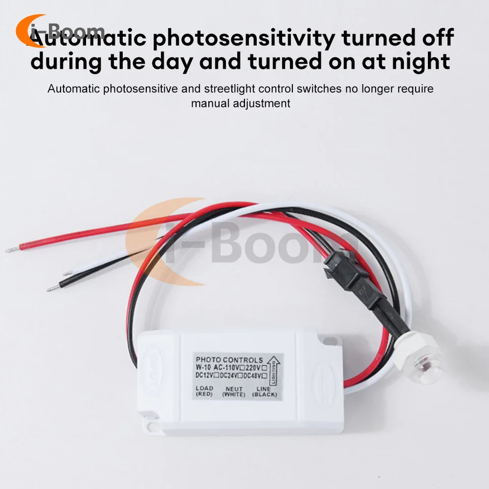 AC110V-220V Photocell svetlo citlivé na spínač Switch /LED svetlo prepínač Senzor Sensor Nepoodetný spínač snímača snímača snímača fotografie