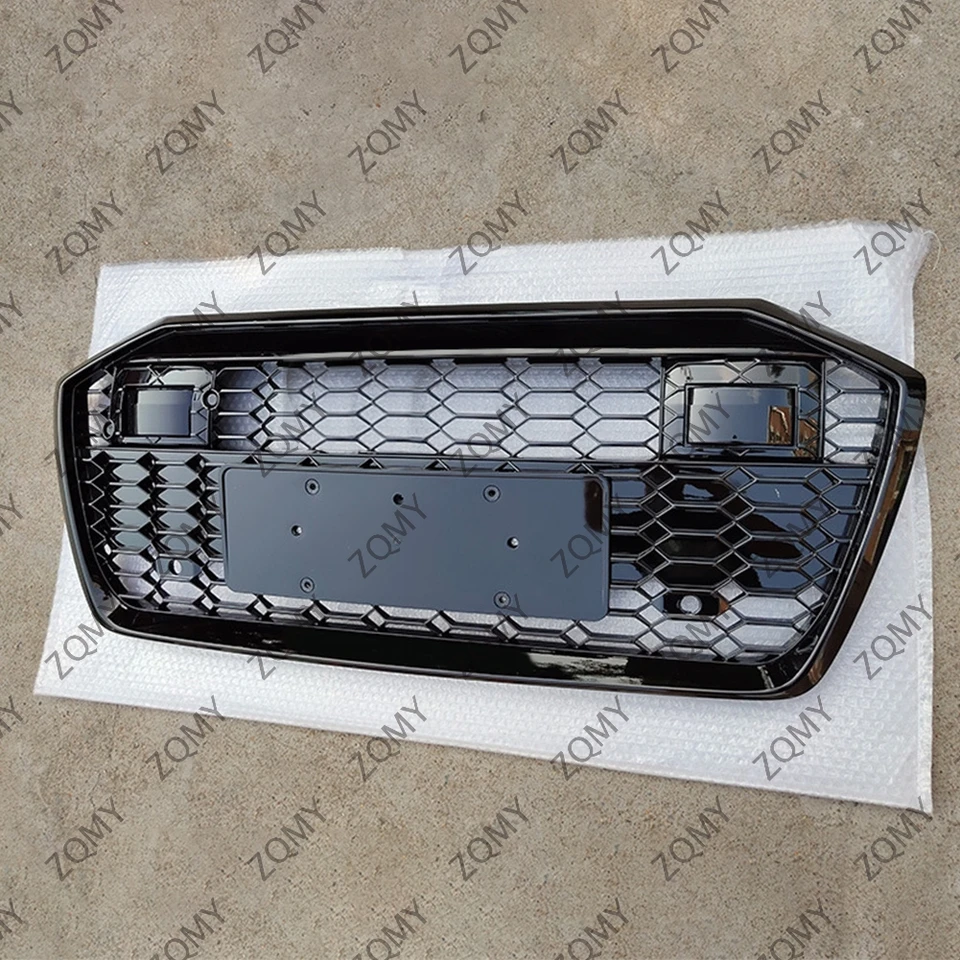 ACC W/Logo pre Audi A6/A6L/S6 2019 2020-2023 2024 Predný nárazník automobilu STYLING STYLING Horný gril (upravte štýl RS6)