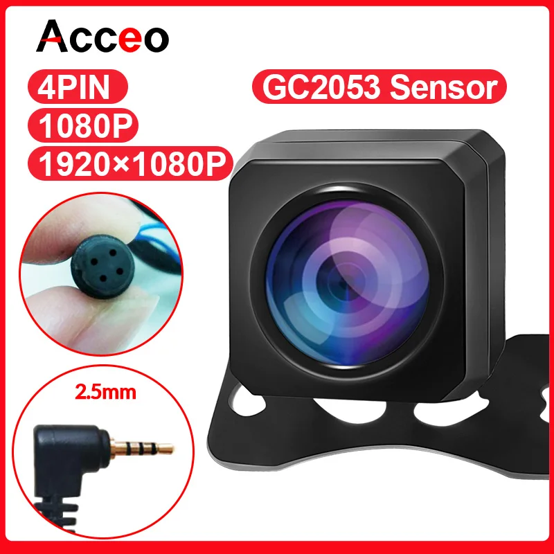 ACCEO Car View Camera Fotoaparát vodotesný 2,5 mm Jack zadný spätný fotoaparát parkovacie kamery iba pre E-ACE DVR DASKCAM A20P