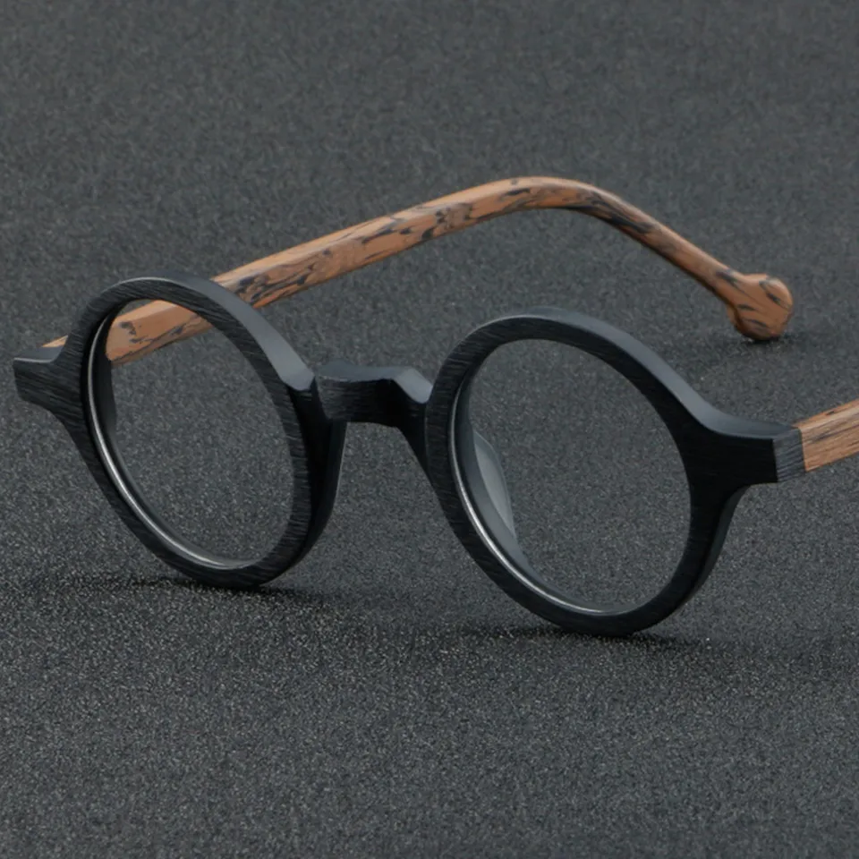 Acetát Malé okrúhle šošovky Veľkosť okuliarov Rámy retro moderné okulia