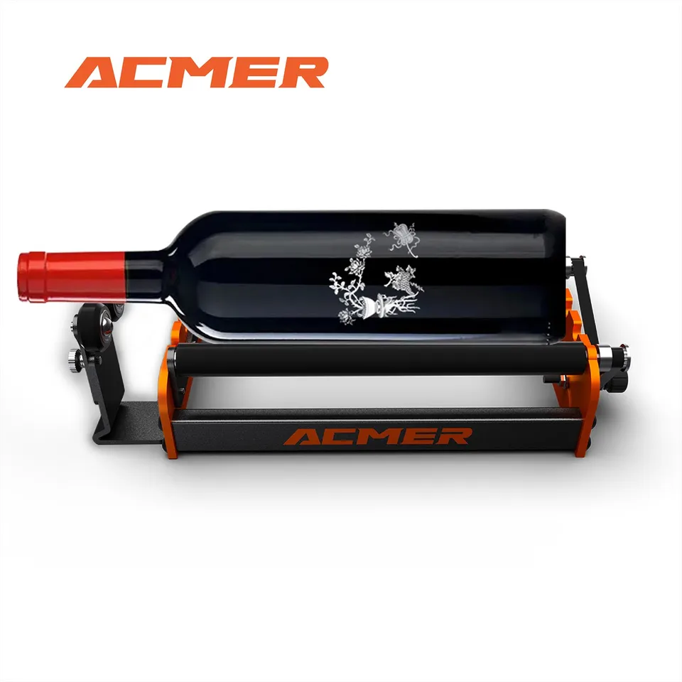 Acmer M2 laserový rotačný valček laserový ryšík y osi rotačný valček 360 ° otáčanie pre 4-138 mm rôzny gravírovací priemer 4 prevodové stupne