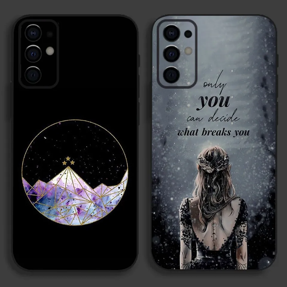 ACOTAR SÚDNE COUNT A MIST a FURY PAFE pre Samsung S24, S21, S22, S23, S30, Ultra, S20, Plus, Fe, Lite, Note, 10,9,5 G čierna mäkká obálka