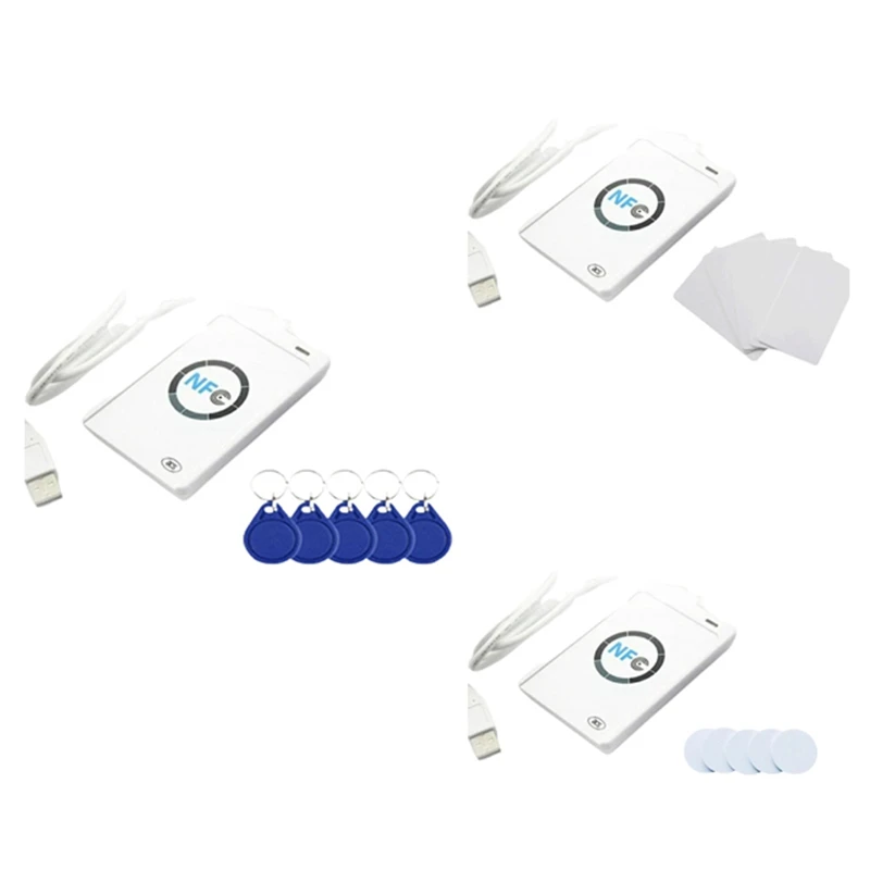 ACR122U Programátor ISO14443 Čítačka kariet Smart Chip 13,56MHz Tag Clone Copier RFID Duplicator (A)