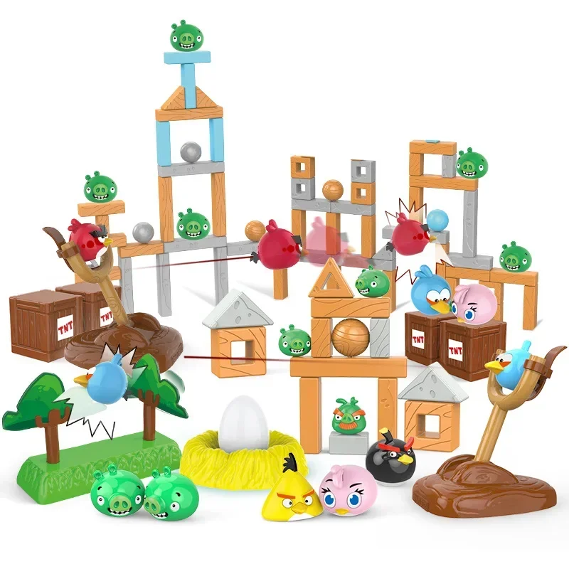 Action Action Action figure Red Black Chuck Bomb Bomb Matilda Terence Birds Bojové bloky Slingshot Battle Construction