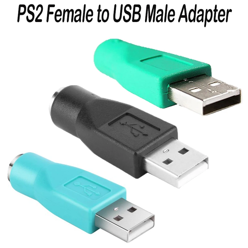 Adaptér adaptéra hlavy klávesnice PS2 až USB Mužský adaptér