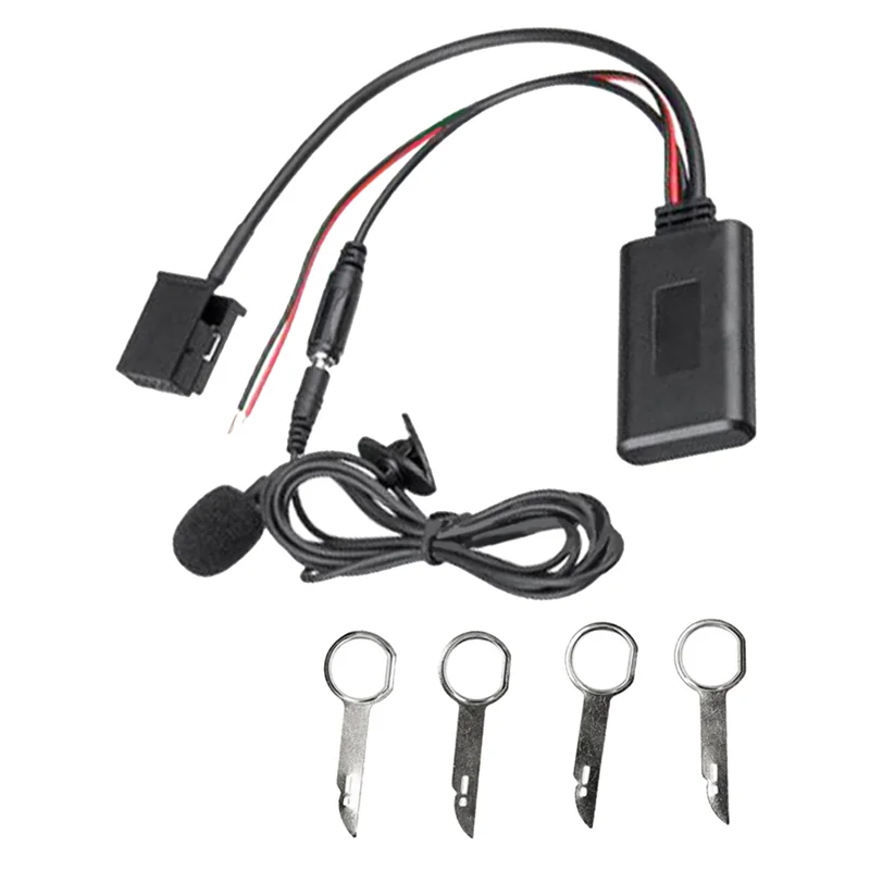 Adaptér Aux Cable Bluetooth pre Ford 6000CD USB 5.0 Hudobný prehrávač Audio Adapter Microfone Handfree