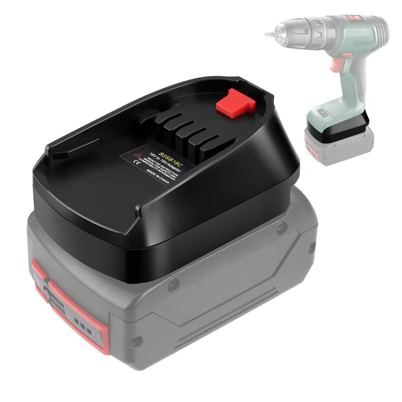 Adaptér batérie pre Bosch 18V Li-Ion Battery Bat618 na domácom lítiovom elektrickom elektrickom nástroji Vymeňte všetky 18 V zeleným modrým adaptérom Použitie