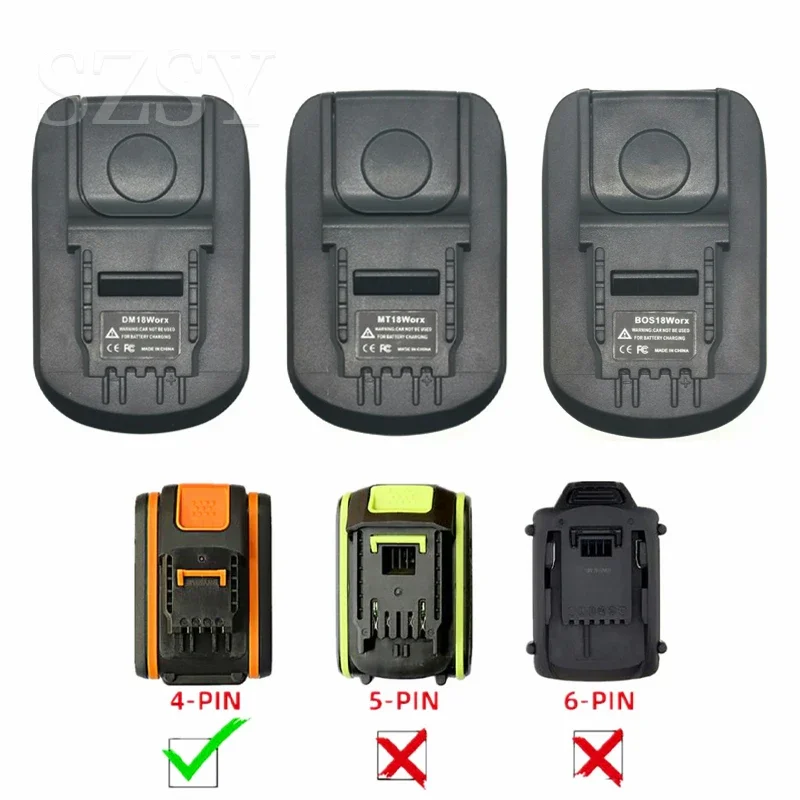 Adaptér batérie pre Makita/Bosch/Dewalt/Milwaukee 18V Li-Ion Battery Convert na Worx 4pin elektrické náradie, ktoré sa používajú pre Milwaukee