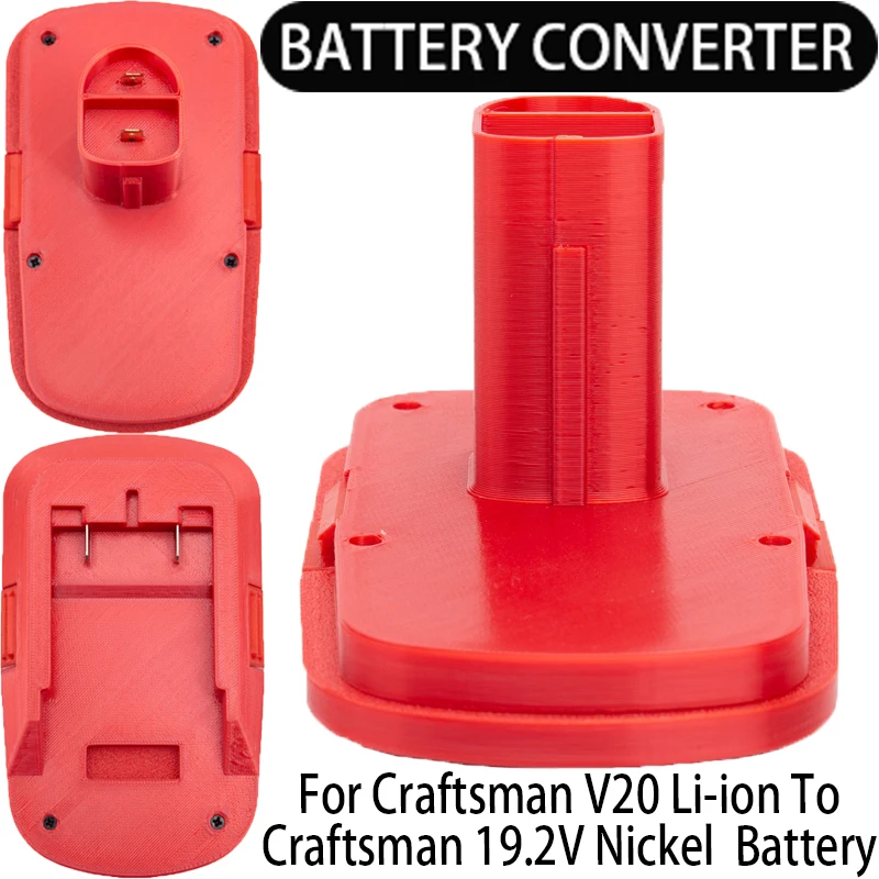 Adaptér batérie pre remeselník 19.2V Prevodník niklového nástroja pre Craftsman V20 Li-Ion Battery Adapter Adapter Power Tool Príslušenstvo
