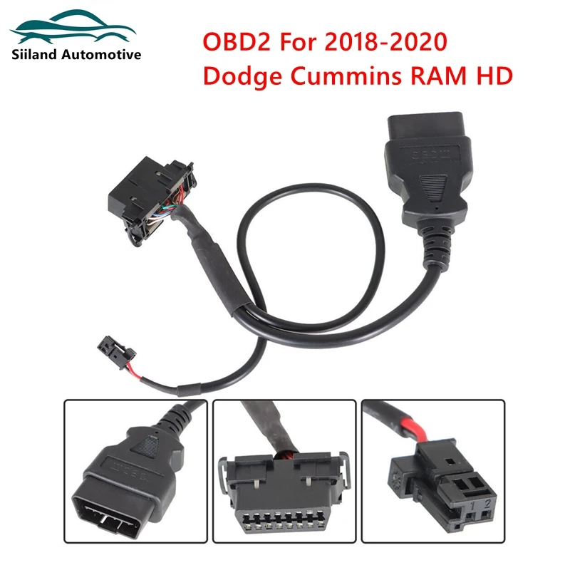 Adaptér CAR OBD 16pin pre bezpečnostné dvere obtoku OBD2 kábel pre 2018-2020 DODGE CUMMINS RAM HD pre Benz