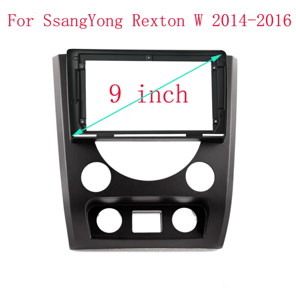 Adaptér Fascia Fascia Adapter Canbus Box Decoder Android Radio Dash Fitting Panel Kit pre Ssangyong Rexton W 2014-2016