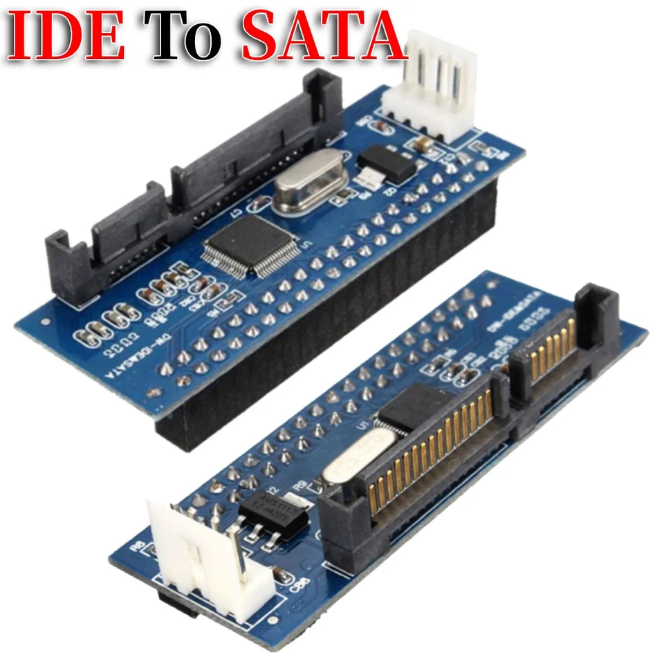 Adaptér IDE na SATA Paralelný port s sériovým portom Rozšírte adaptéra IDE Žena na samec adaptéra SATA pre 3,5 palca pevný diskový disk