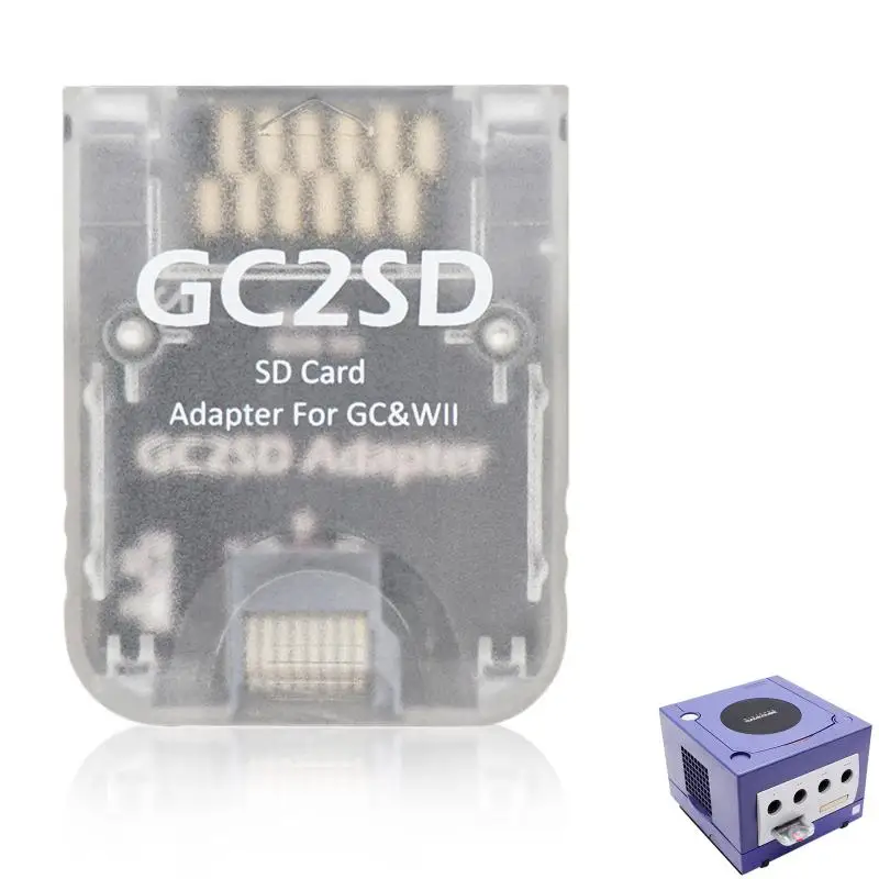 Adaptér karty pre plug and prehrávanie čítačky profesionálnych pamäťových kariet pre GameCube Wii Game Consoles Accessories