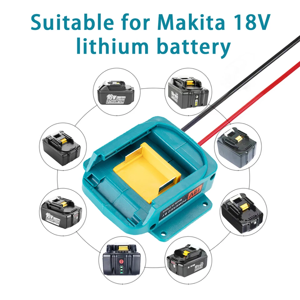 Adaptér konektora pripevnenia batérie pre Makita 18V Li-Ion Battery DIY Power nástroj pre malé modifikácie DC/elektrickej hračky