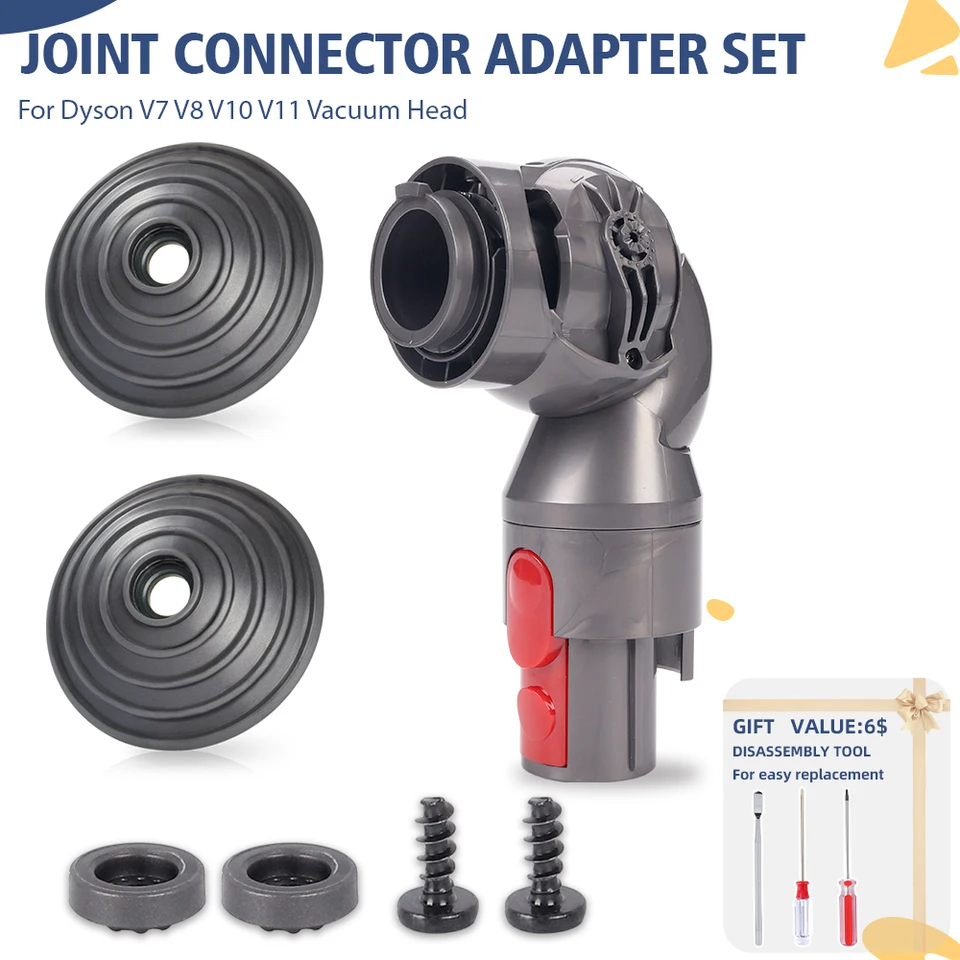 Adaptér konektorov s priamym pohonom Sada pre dyson V7 V8 V10 V11 Vákuové diely s bočným krytom guľôčkových kolies