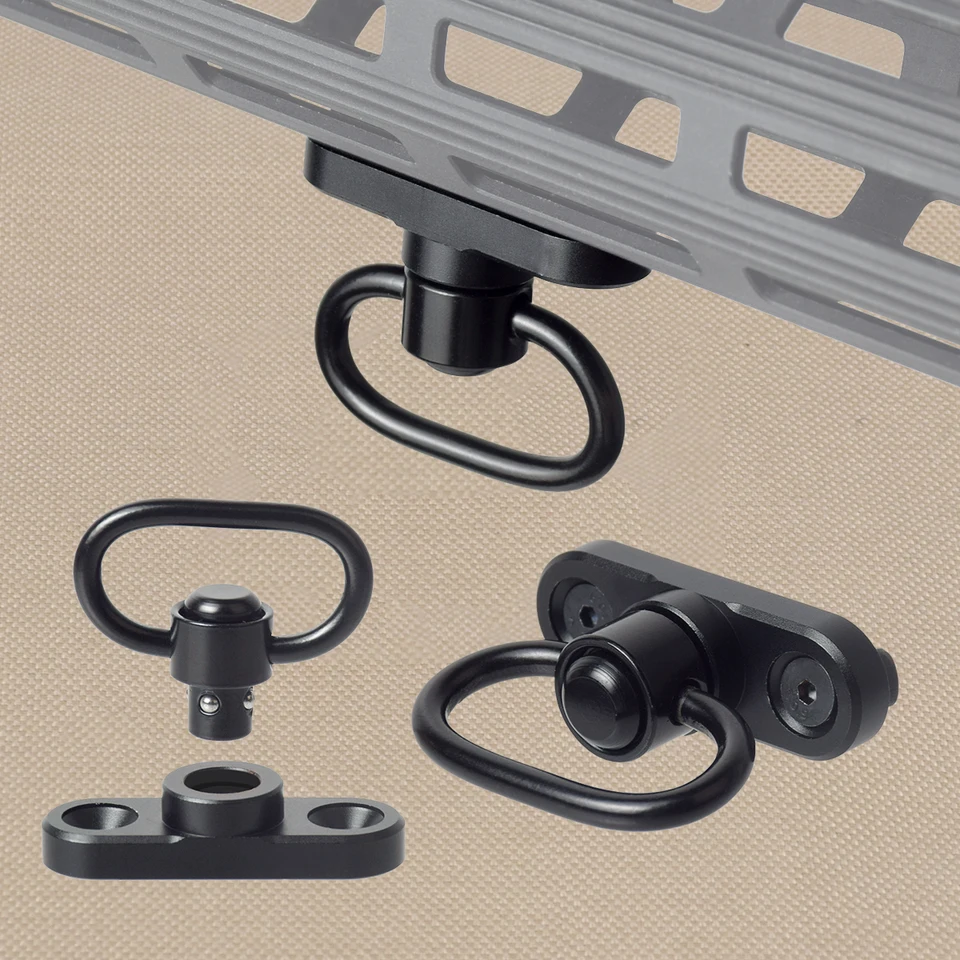 Adaptér Mount Stud Stud Tactical Sling Mount Stud Adapter pre MLOK Rail Rýchle uvoľnenie QD AR15 Sling Mount Adapter Lovecké príslušenstvo