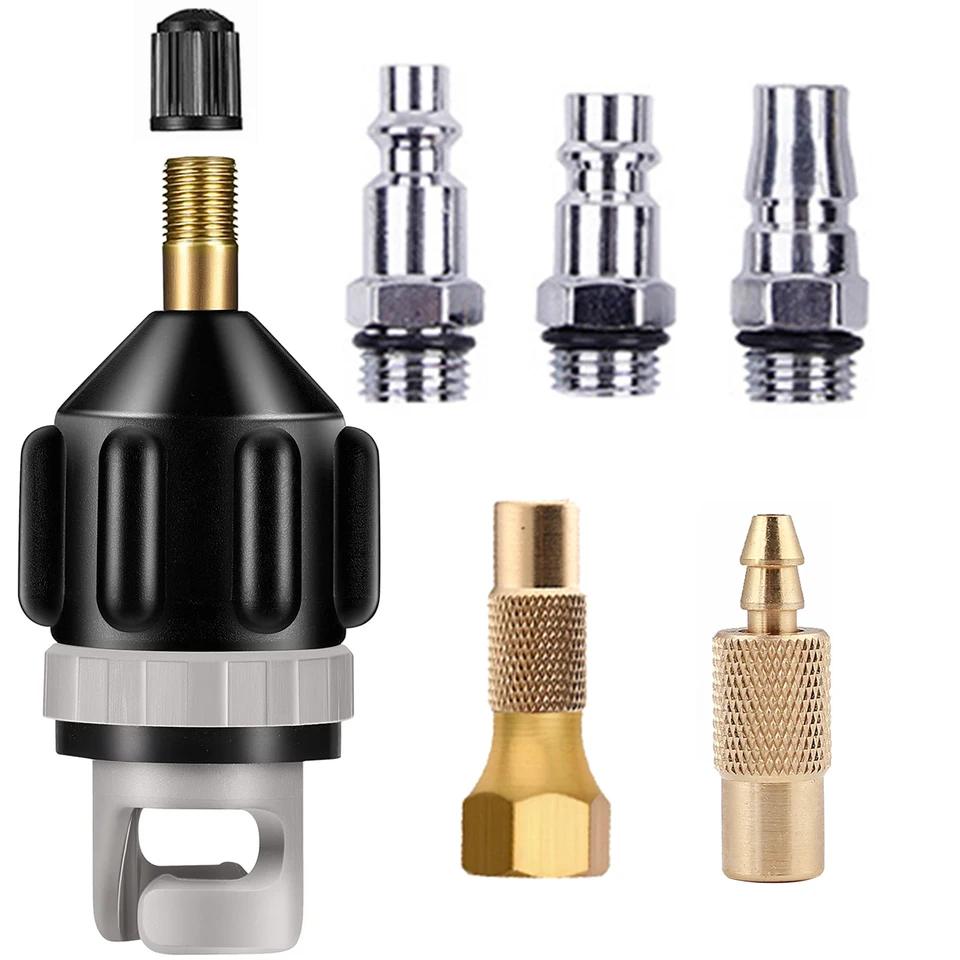 Adaptér nafukovacieho čerpadla SUP Set US EU JP Štandardný Schrader Air Ventil Adapter Dysle Dysty Prevodník pre konvertor pre surfovú dosku Dinghy