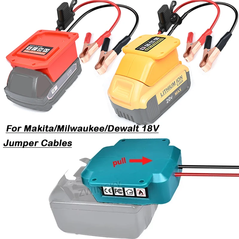 Adaptér pre jumperové káble pre adaptér pre Makita /Dewalt /Milwaukee 18V.