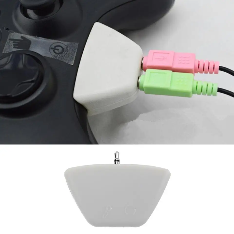 Adaptér pre slúchadlá GamePad 3,5 mm konektor mikrofónu slúchadla 2,5 mm prevodník zvukového adaptéra pre Xbox 360
