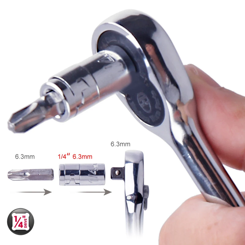 Adaptér Ratchet Socket Adapter Universal Socket Hex Hex Držiteľ držiaka prevodníka ručného náradia Set Opravy Nástroje