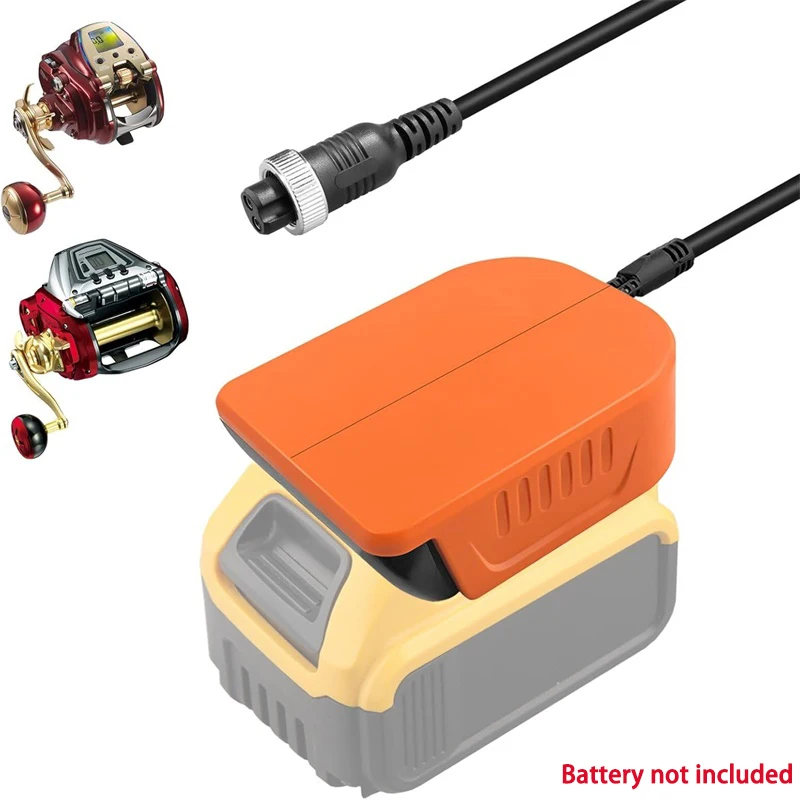 Adaptér rybárskeho cievky pre Dewalt 20V 18V Li-Ion Battery Convert na nabíjačku pre Daiwa Tanacom 750 Seaborg 500MJ Leobritz