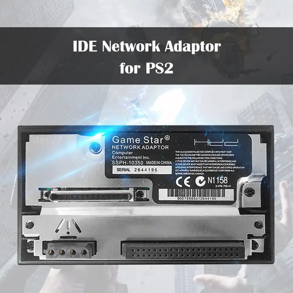 Adaptér Universal Console Sieťové karty SATA Interface Console Sieťová karta 2,5/3,5 palca SATA HDD pre PS2 Gaming Accessories