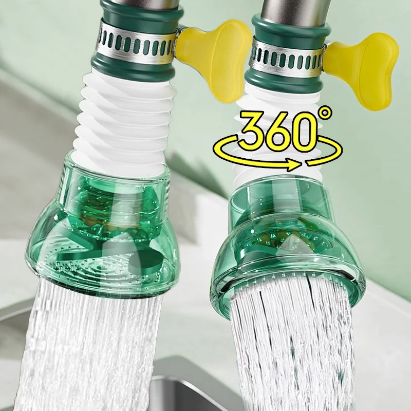 Adaptér univerzálneho kuchynského kohútika 360 ° rotácia Faucet Filter Extenders Usporiadanie vodovodného kohútika bubbler dýza domáca kuchyňa