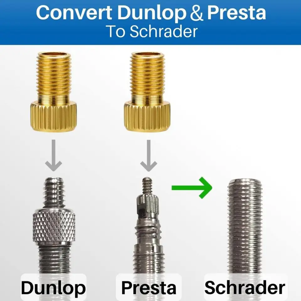 Adaptér ventilového ventilu Ventilu Sada s súprava na pneumatiku s pneumatikami pre pneumatiky pre čerpadlo prevod prevodu prevodu na bicykel na bicykel pre MTB