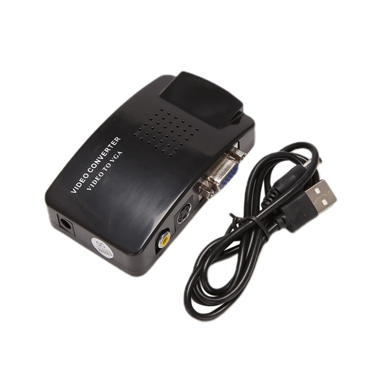 Adaptér VGA VGA RCA VGA Converter PC RCA Composite S-Video AV Vstup do PC VGA LCD Outpunt Converter Switch Box