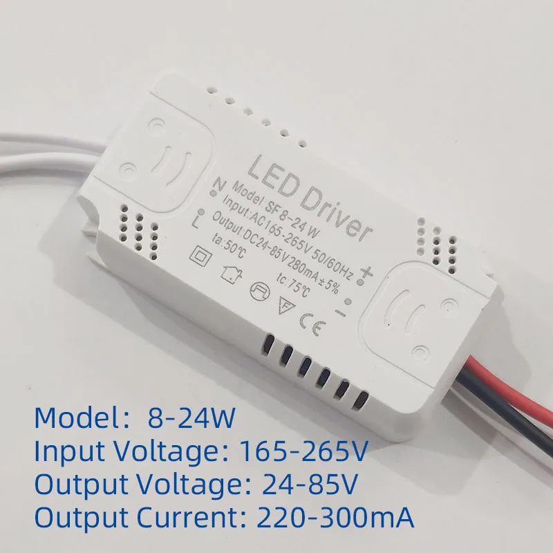 Adaptér vodiča LED pre osvetlenie 8-24W 25-36W 60W 80W Crystal Lamp jedálenská lampa Lampa obývacia izba lampa konštantný prúd transformátor