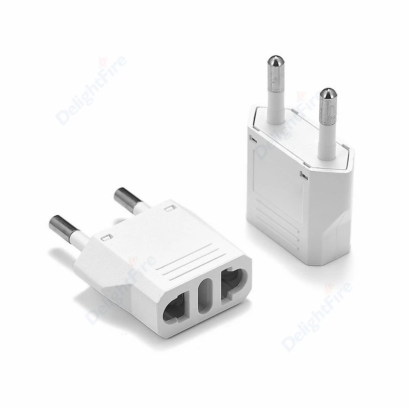 Adaptér zástrčky EÚ do EU KR Plug Power Converter 250V 6A Spian Kórea Francúzsko Nemecko cestovný adaptér elektrická zásuvka