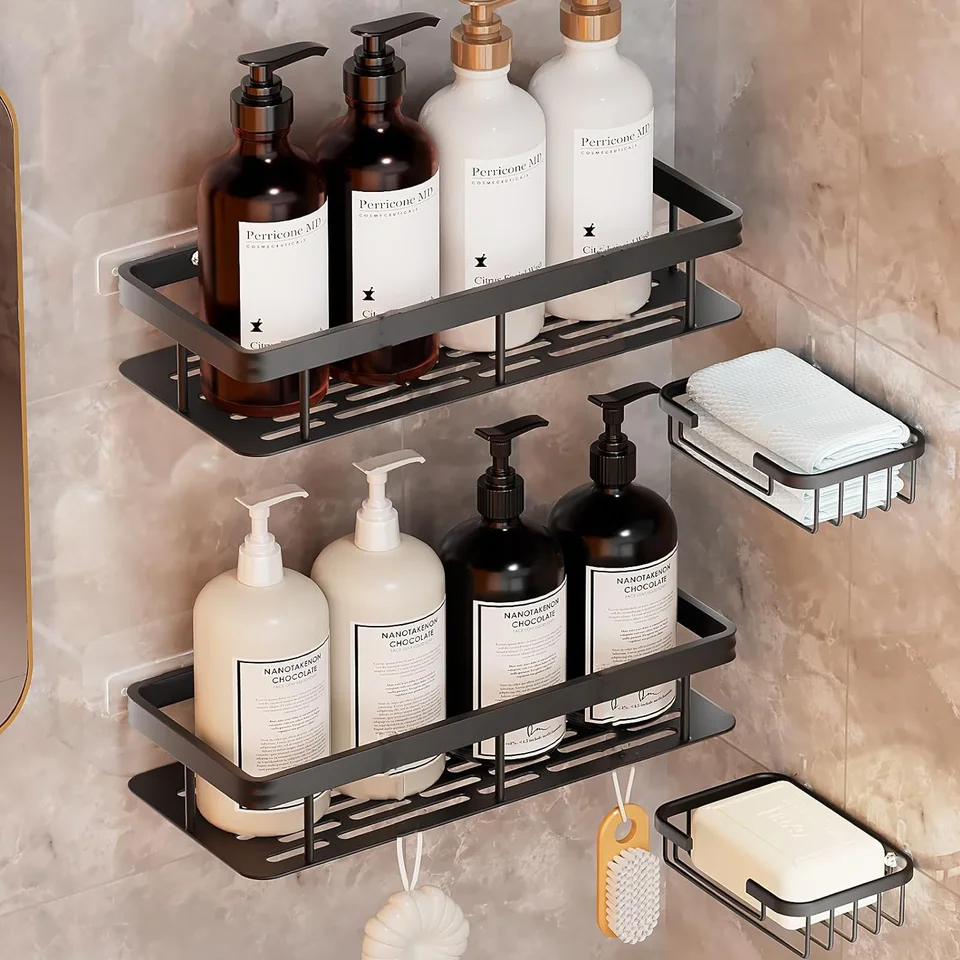 Adhézne sprcha Caddy Rustproof Organizátori