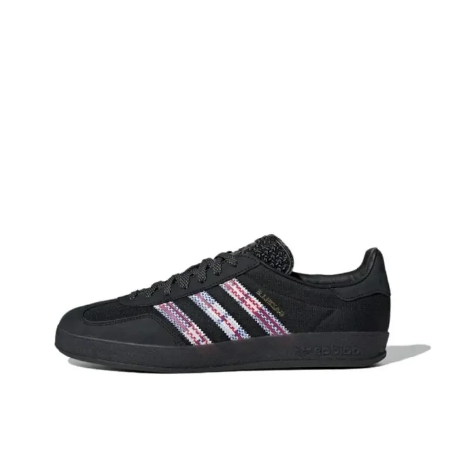 Adidas Gazelle Indoor Low Men and Women Classic Trend topánky mäkké a pohodlné príležitostné topánky Svetlo a priedušné čierne