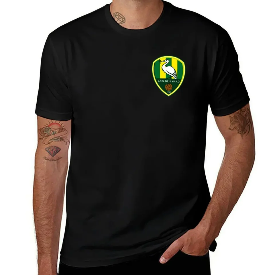 Ado den Haag Crest/Logo T-Shirt Funny Meme Tričká športovci fanúšikov