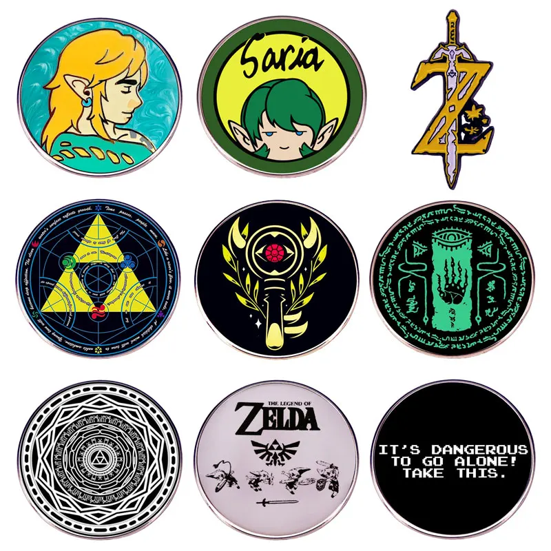 Adventure Legend Lightsaber Game Game Smalt Badge Cartoon Hard Metal Broš