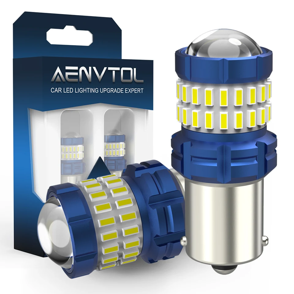 Aenvtol 2pcs Canbus S25 1156 BA15S P21W LED žiarovky Zálohovanie Zadné svetlo Denné svetlá brzdové otočenie Signál Signál LAMP Free Free
