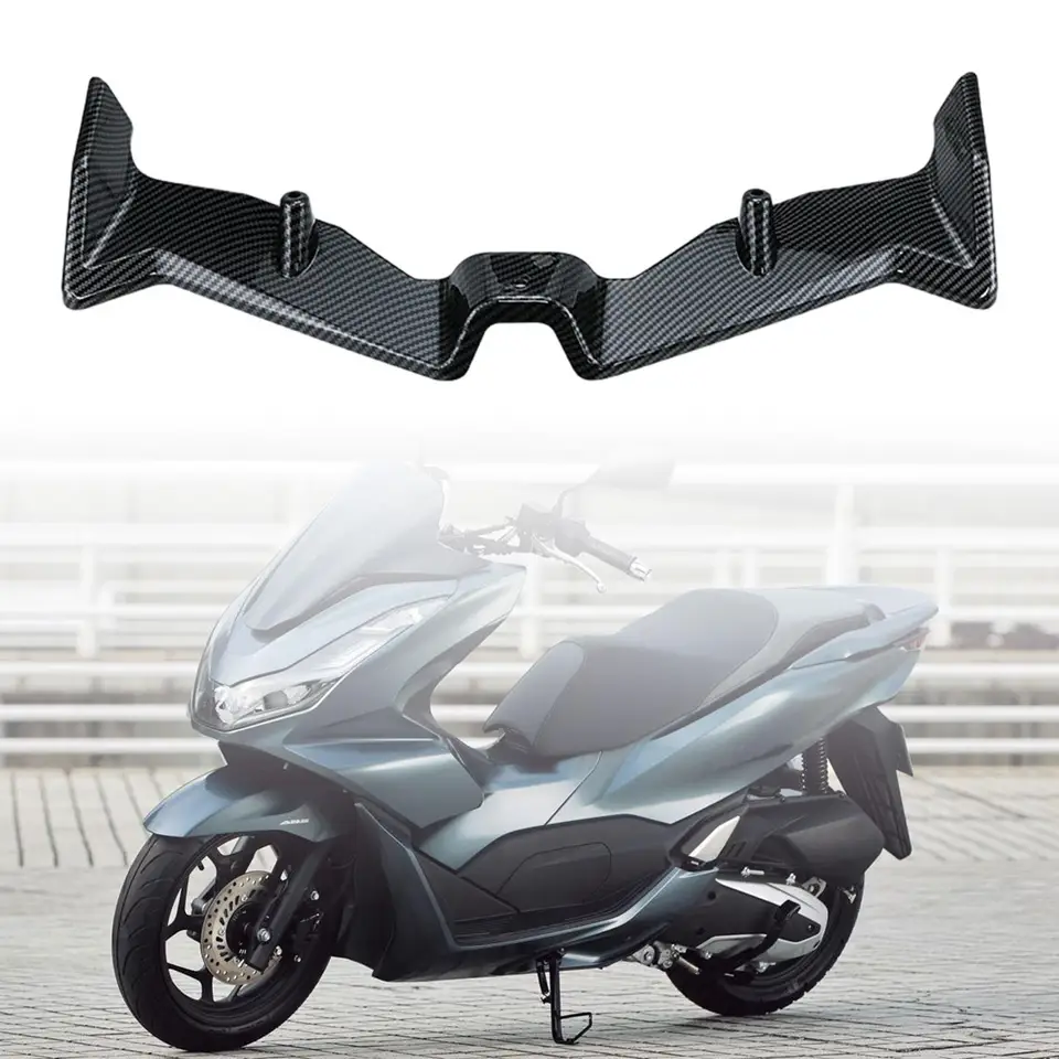 Aerodynamický kryt krídla, Zostava krytu krídla čelného skla, predná aerodynamická krídla pre motocykle pre spoilery prítlakov pre PCX160