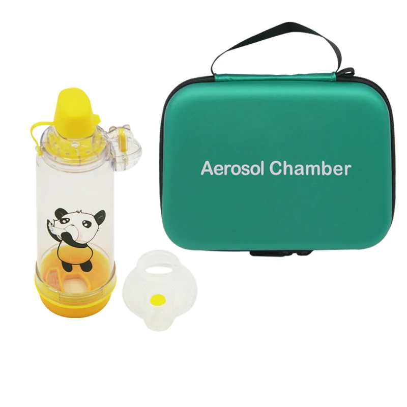 Aerosólová komora Silikón Aerosól Inhalátor Komory Nebulizačná fľaša Vysoko kvalitná inhalátor astmy inhalátora pre dospelé dieťa dieťa